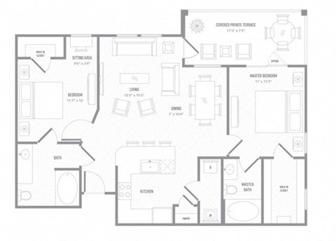 MOL B1 A floor plan at Reveal on the Lake, Rowlett, TX, 75088